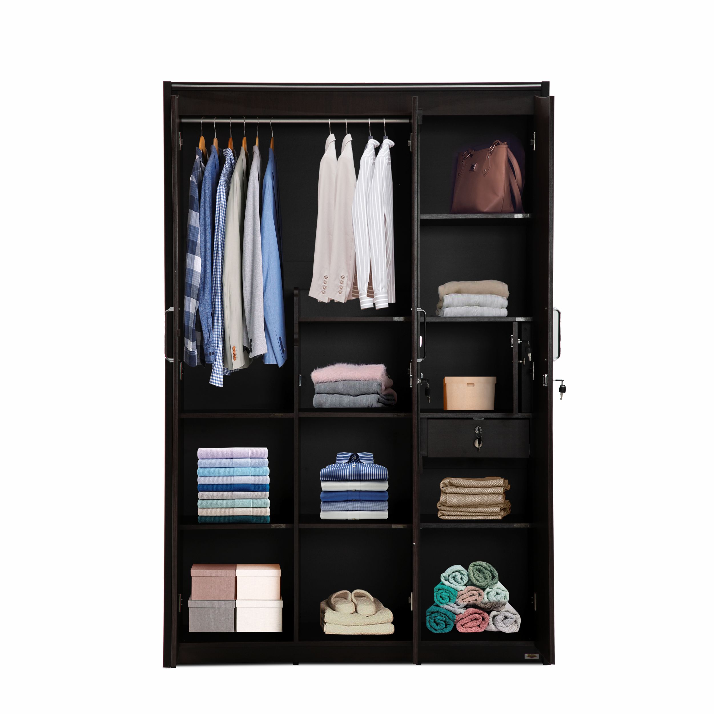 parlay③ onedrop VIANA 3 DOOR WARDROBE - Piyestra